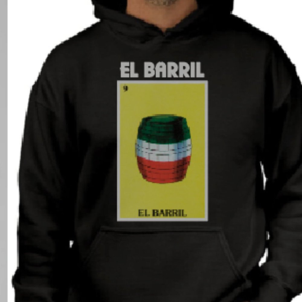El Barril Mexican Bingo Hoodie Black